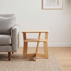 Maple End Table in a living room