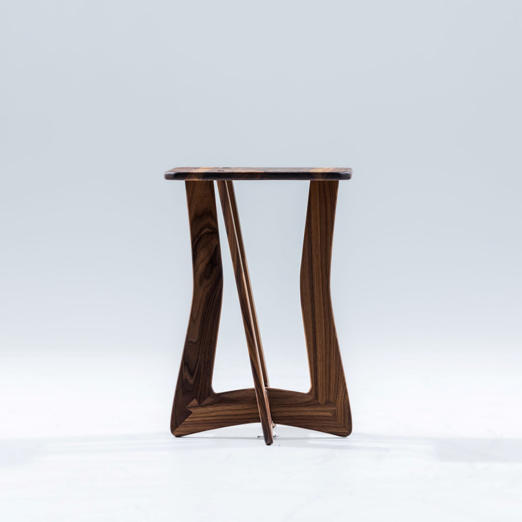 Walnut Bend Accent Table