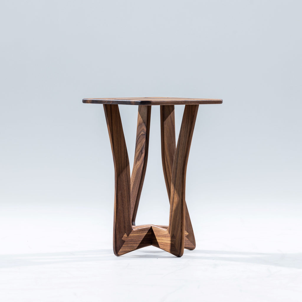 Walnut Bend Accent Table