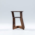Small Walnut Oxbow Nightstand
