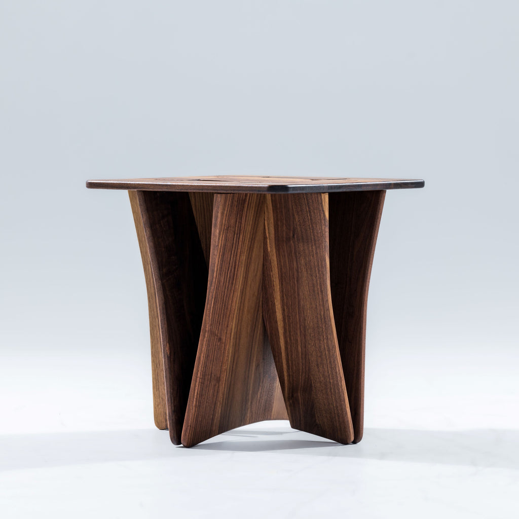 Walnut Banks End Table