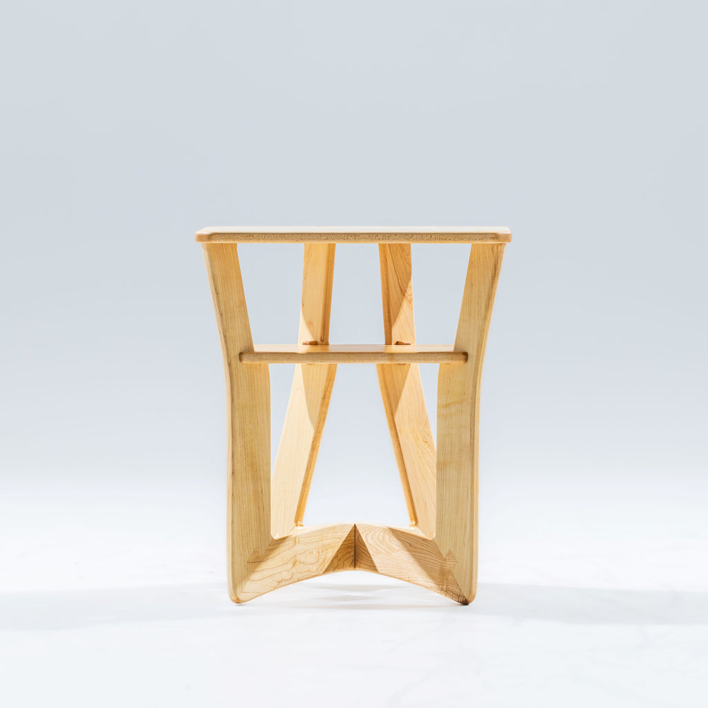 Small Maple Oxbow Nightstand