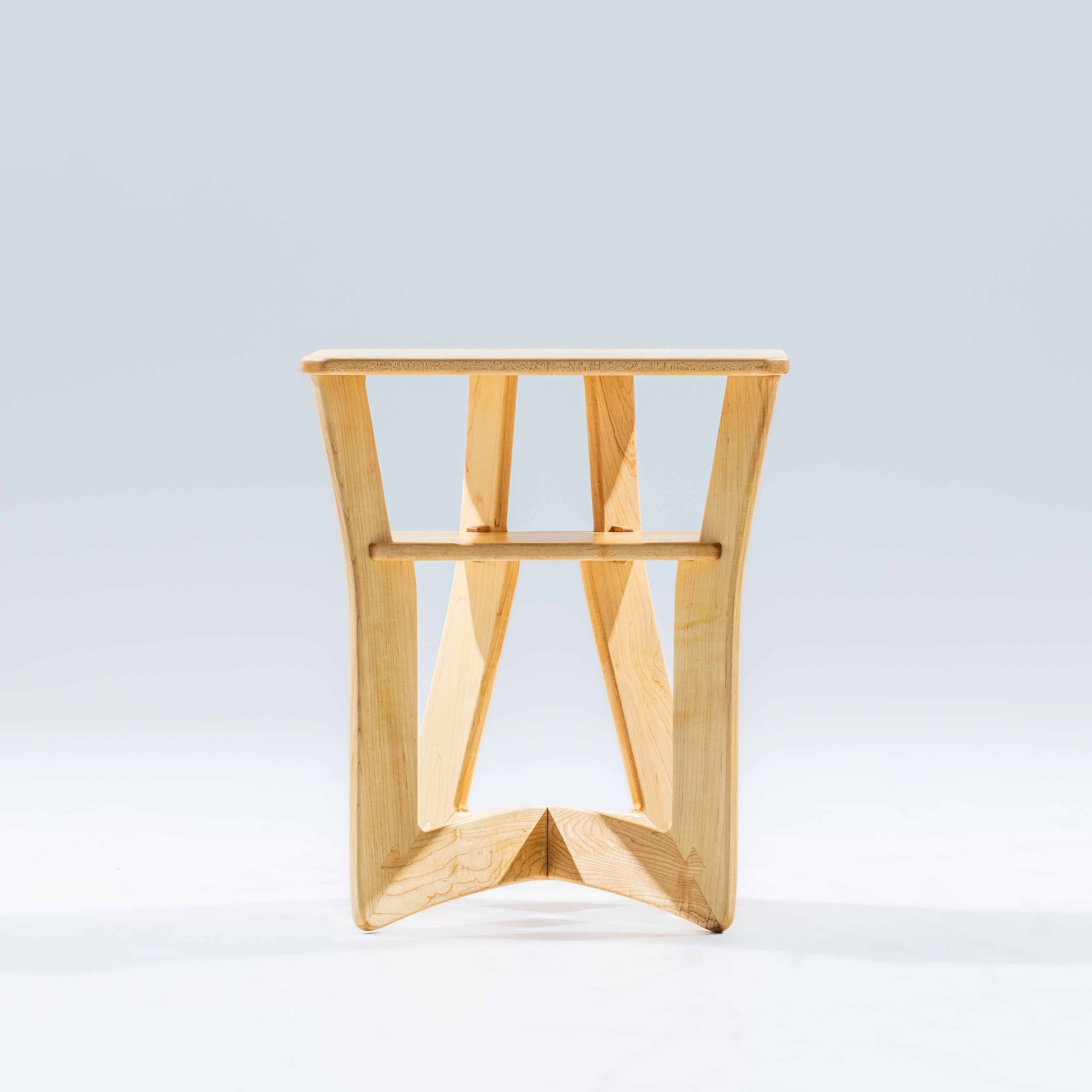Small Maple Oxbow Nightstand