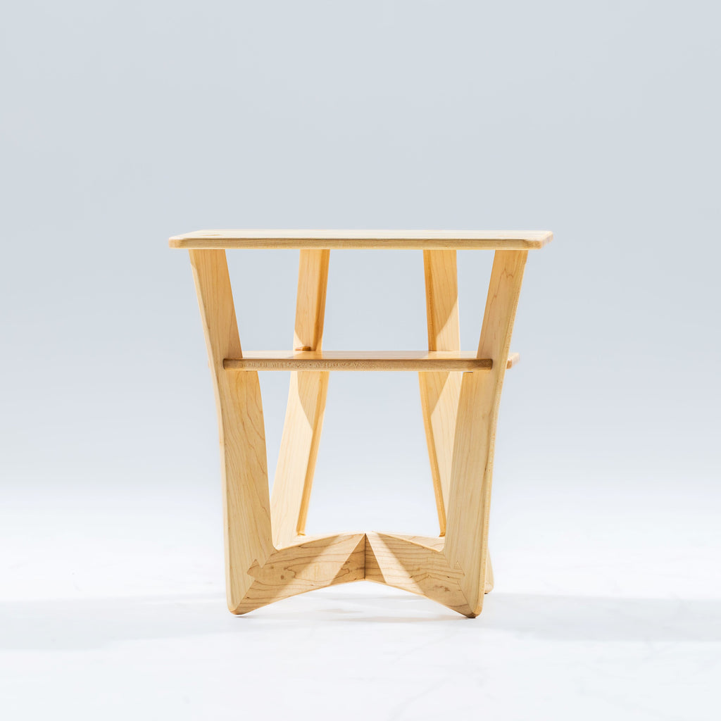 Large Maple Oxbow Nightstand