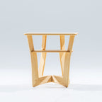 Large Maple Oxbow Nightstand
