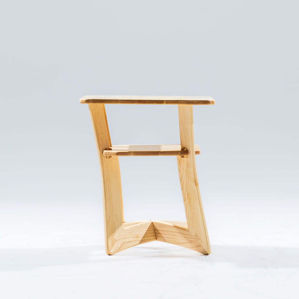 Large Maple Oxbow Nightstand
