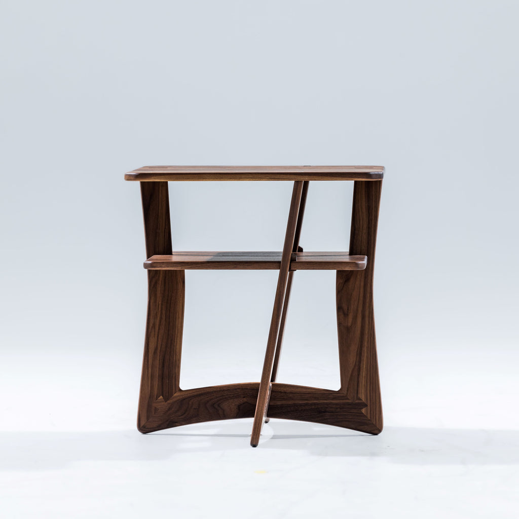 Walnut Bend End Table