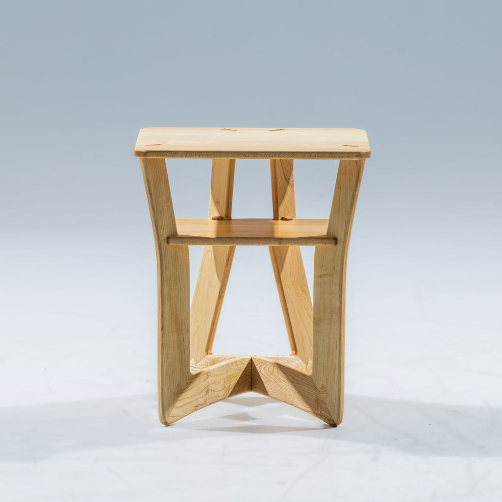 Small Maple Oxbow Nightstand