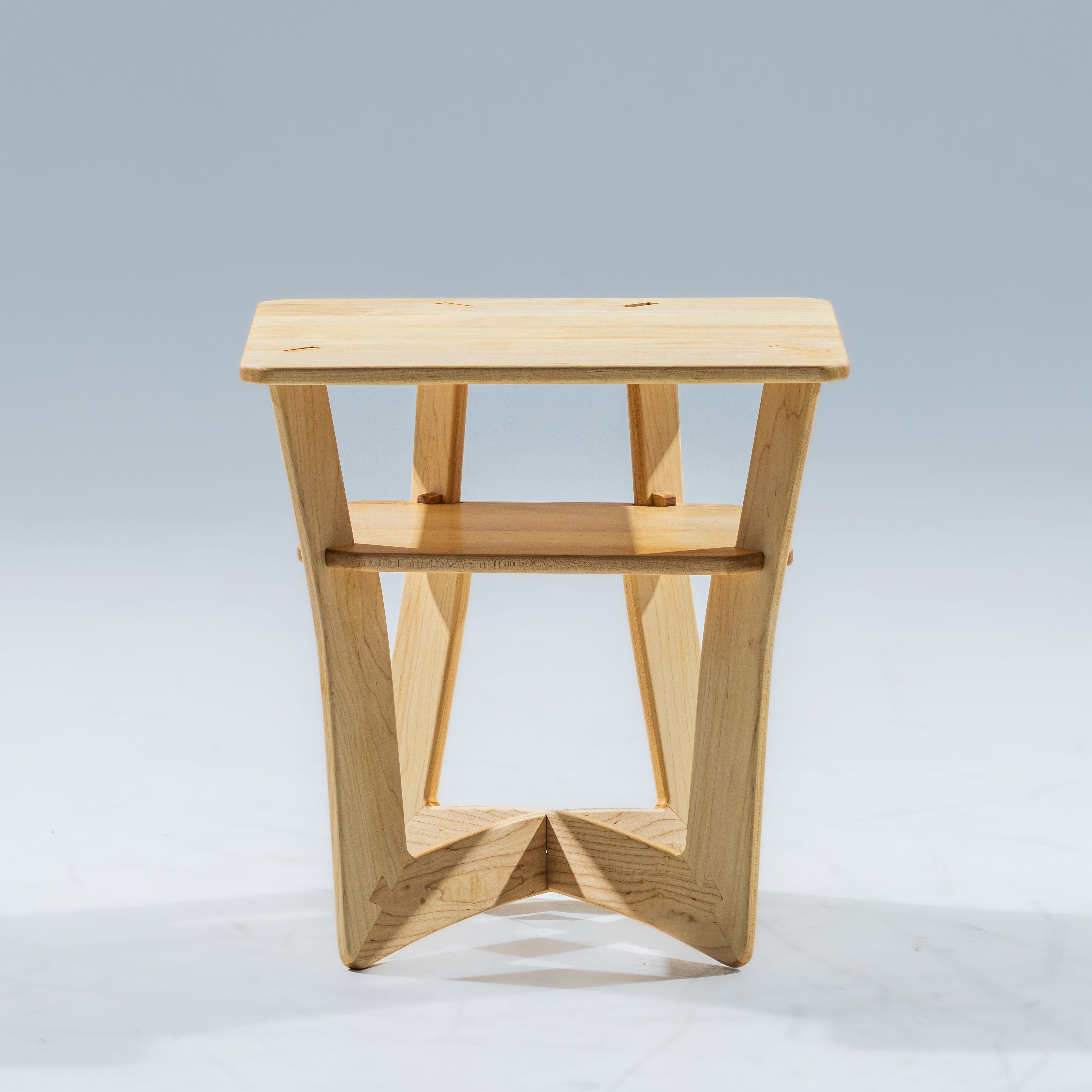 Large Maple Oxbow Nightstand
