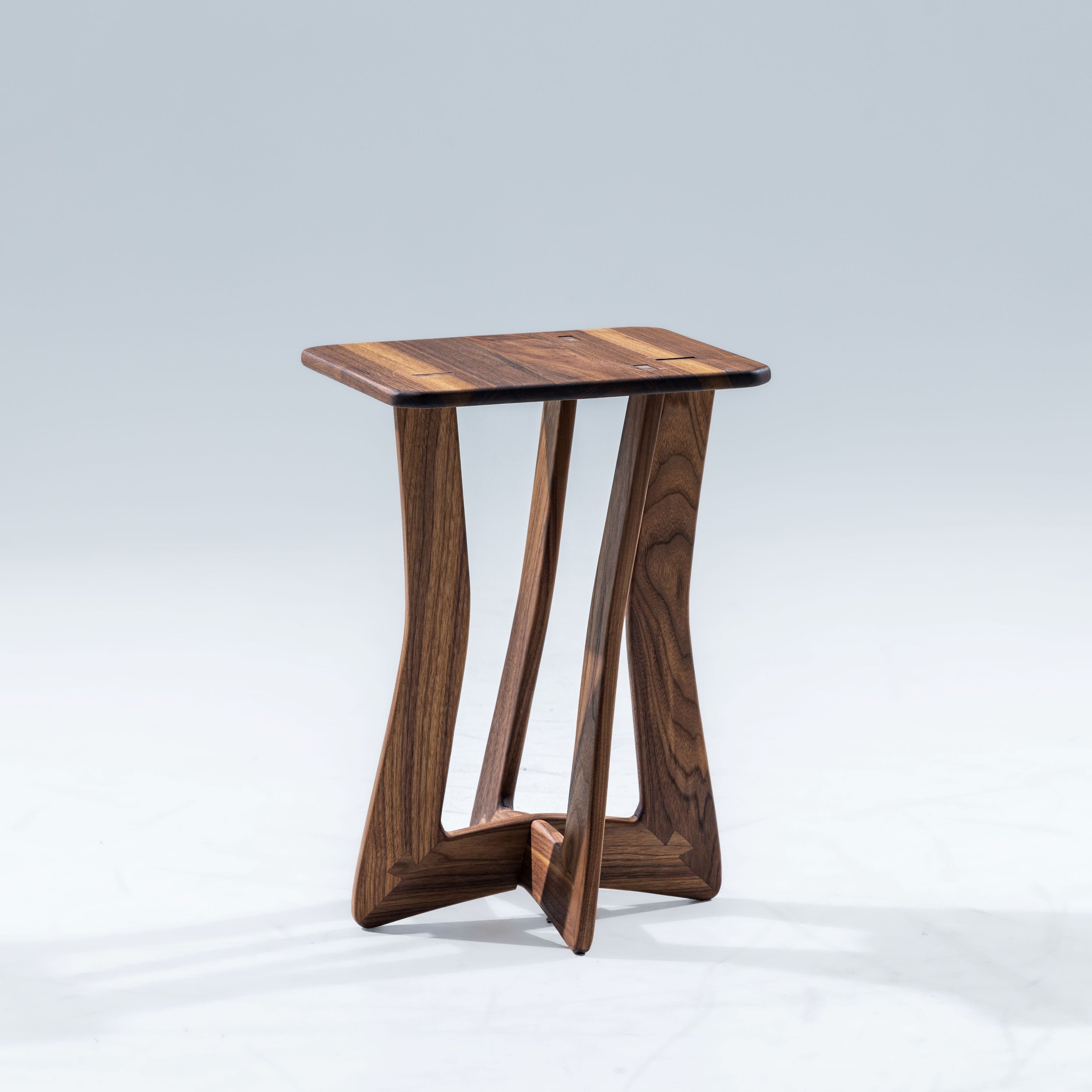 Walnut Bend Accent Table