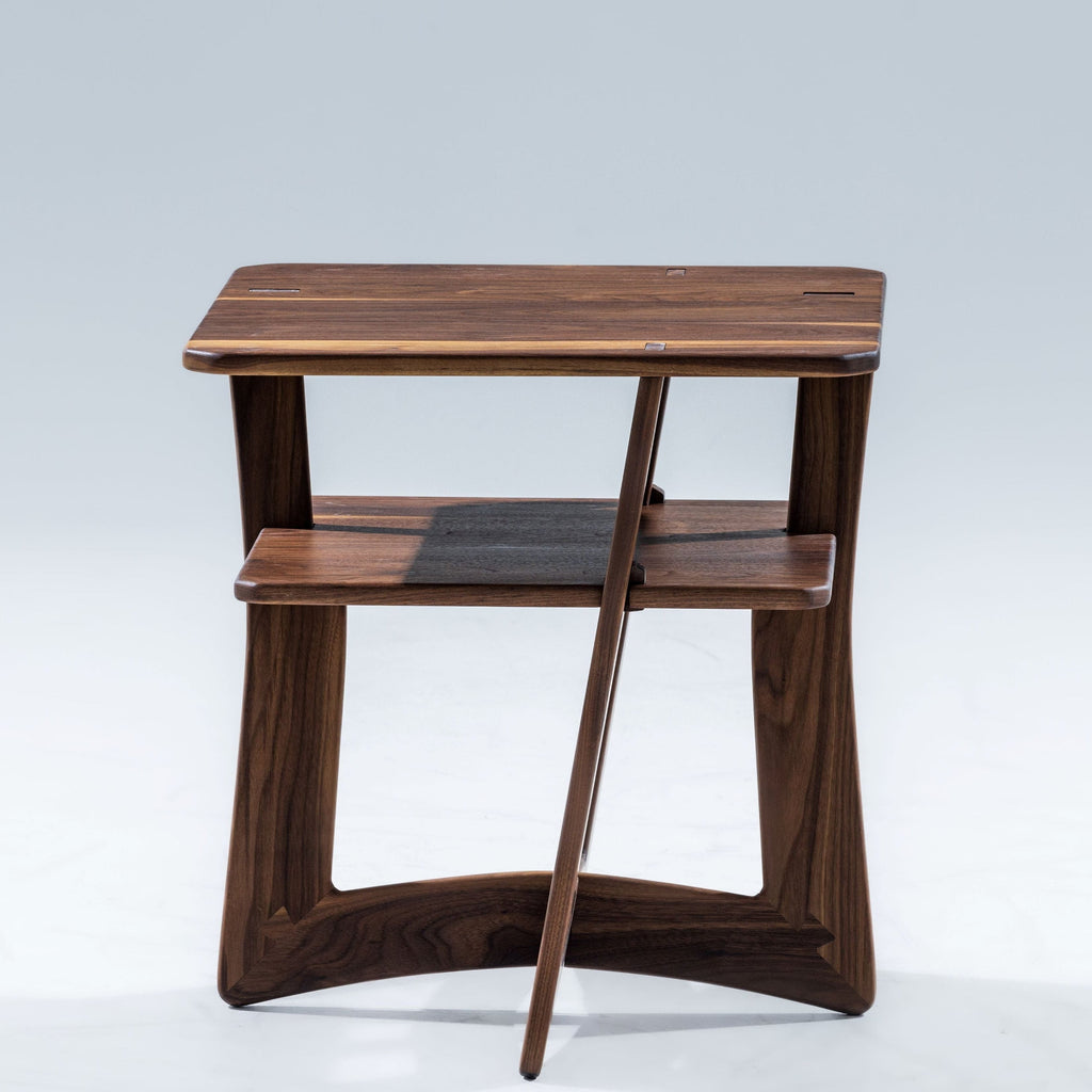 Walnut Bend End Table