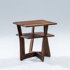 Walnut Bend End Table