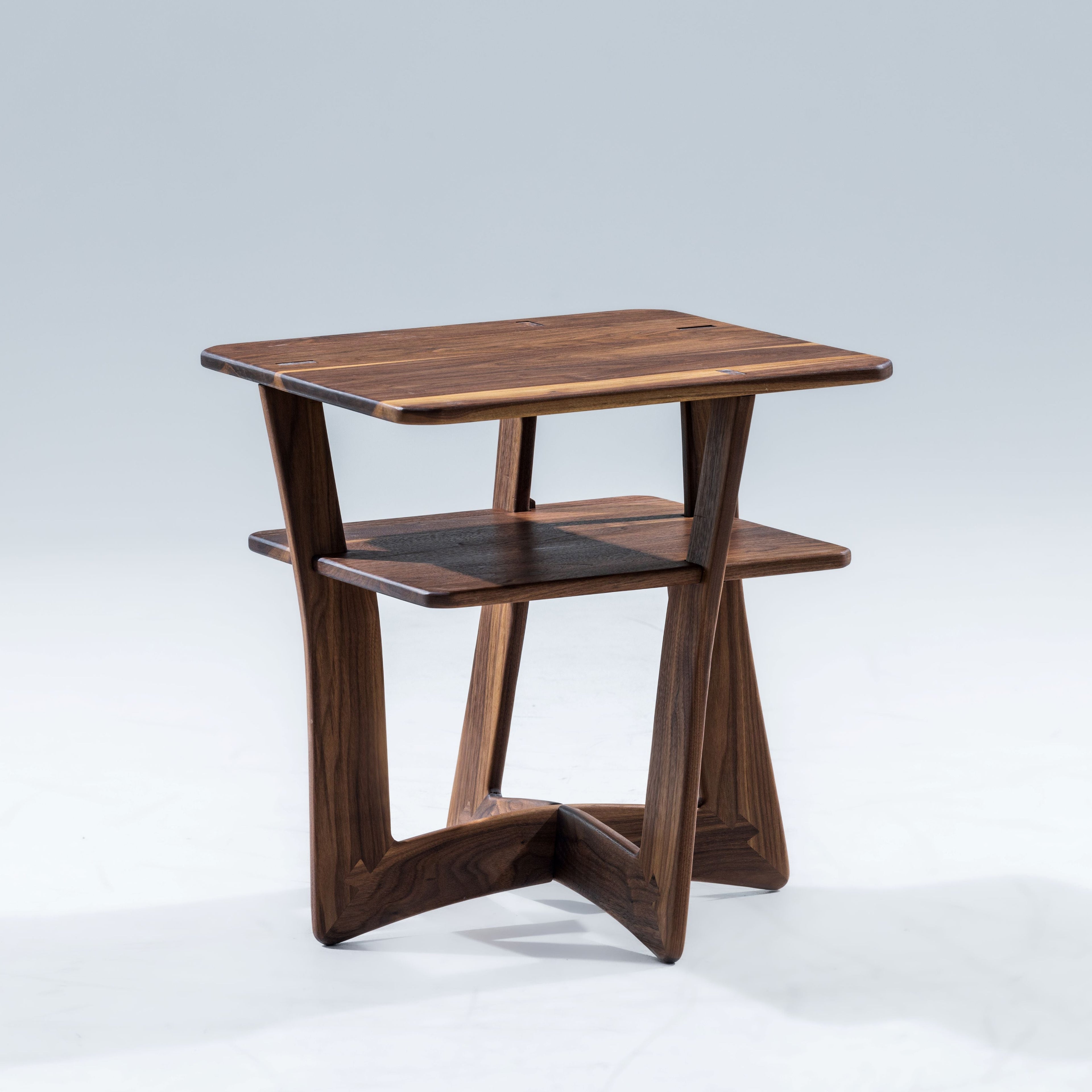 Walnut Bend End Table