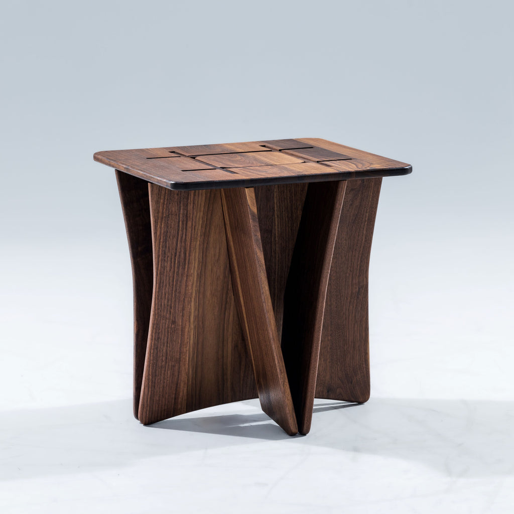 Walnut Banks End Table