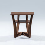 Large Walnut Oxbow Nightstand