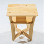 Large Maple Oxbow Nightstand