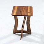 Walnut Bend Accent Table