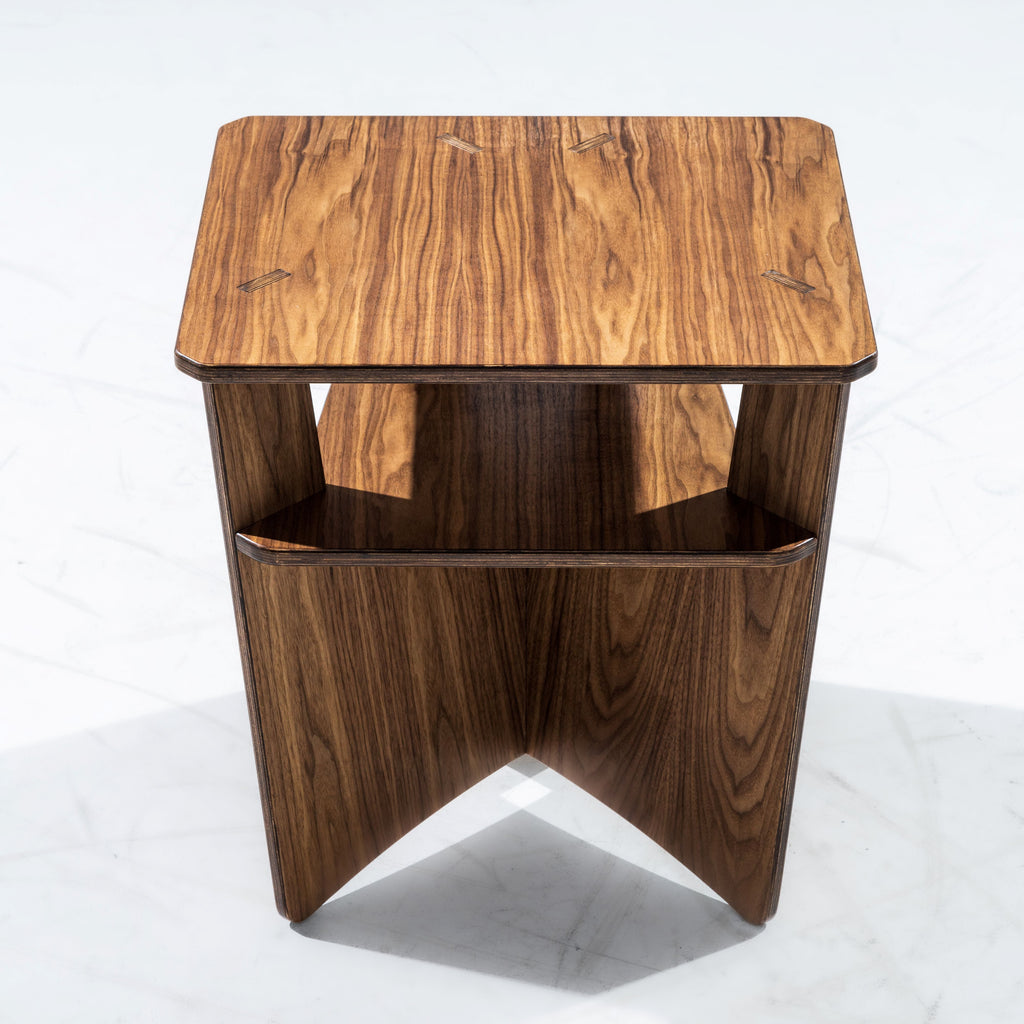 Large Walnut Ford Nightstand
