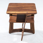 Walnut Bend End Table