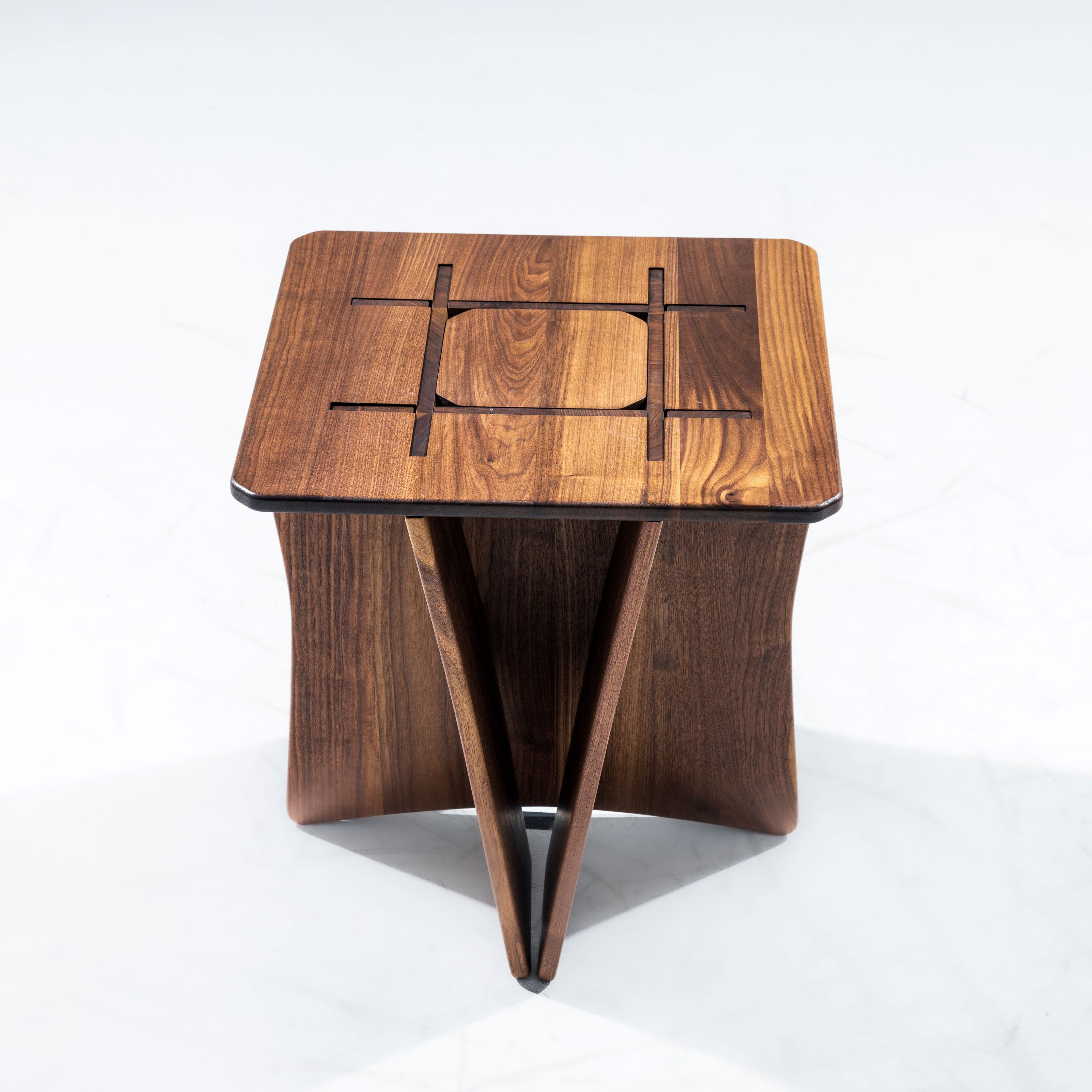 Walnut Banks End Table