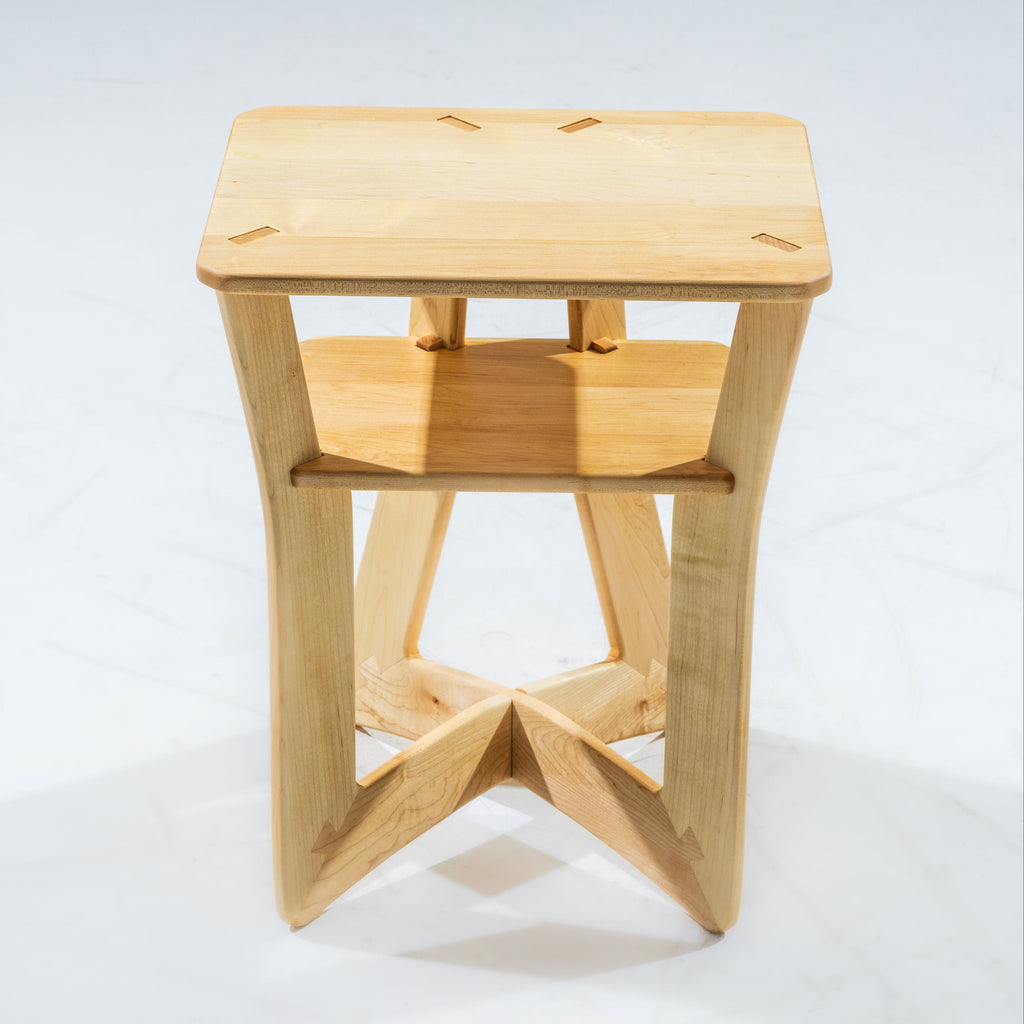 Small Maple Oxbow Nightstand