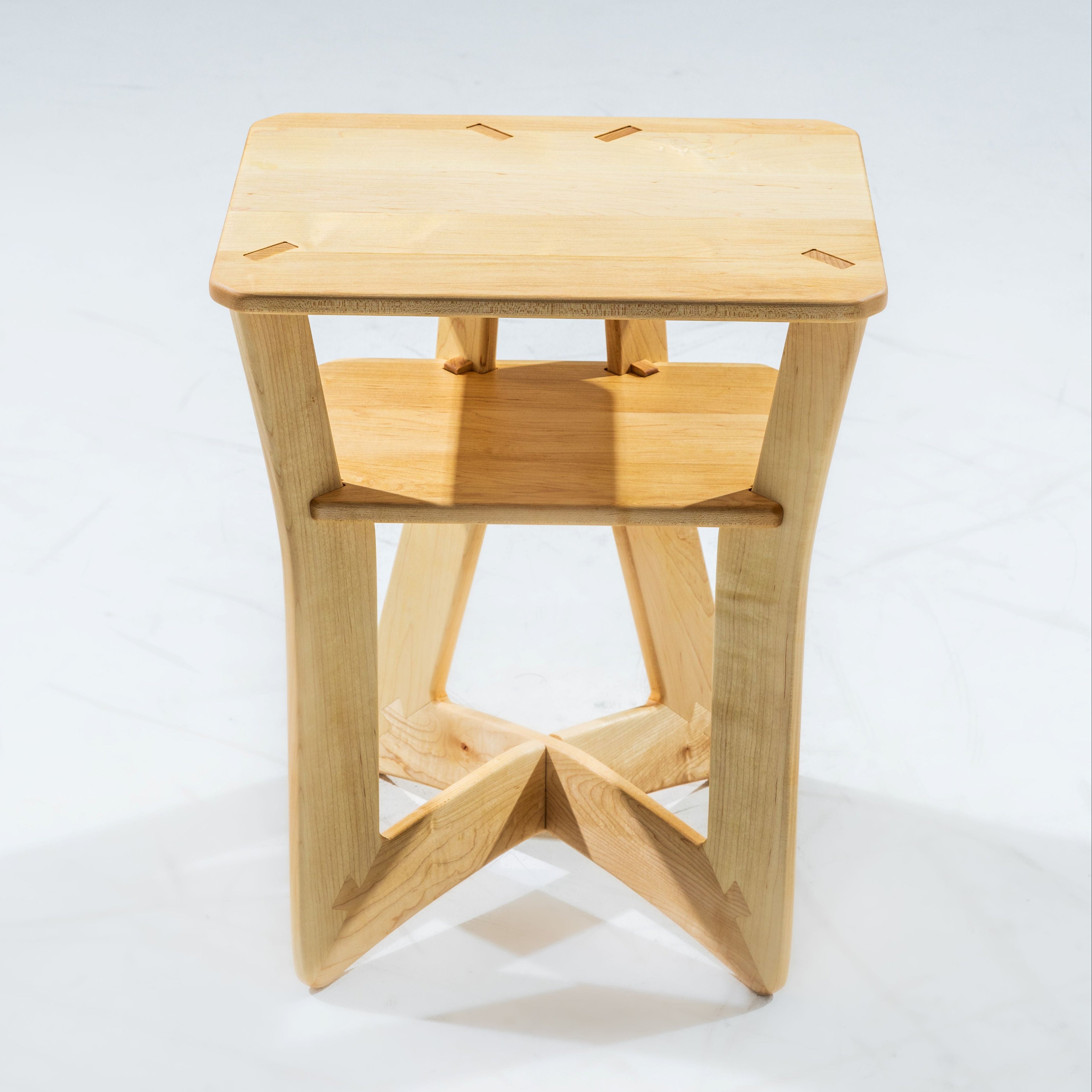 Small Maple Oxbow Nightstand